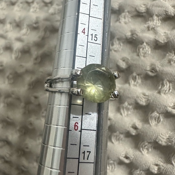 Jewelry - Sea Green Resin Gemstone Statement Ring Silver Tone Band | Boho Artisan